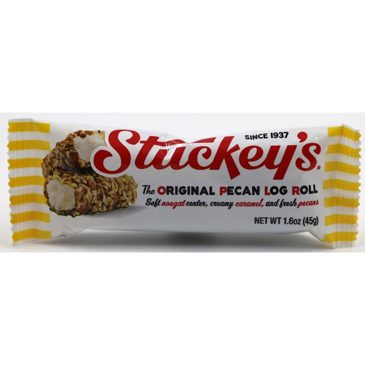 Grandpa Joe's Candy Shop - Wholesale Nougat - Stuckey's Original Pecan Log Roll 1.6oz, 12ct3