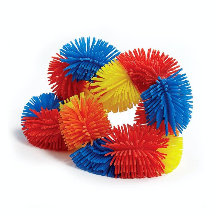 Curious Minds Toys – wholesale Fidget toy – Kids – 1 Tangle HAIRY Soft Fidget Toy - Bendable Connected Curved F