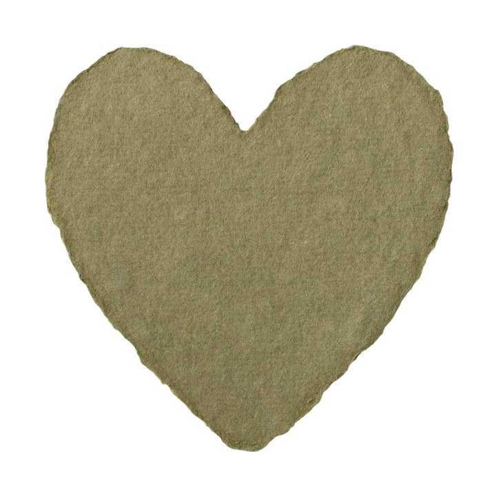 Oblation Papers & Press – Großhandel Geschenkanhänger – Petite Olive handgemachtes Papierherz0