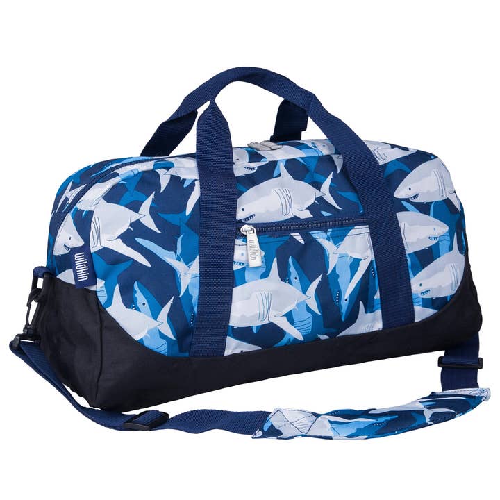 Sharks Overnighter Duffel Bag for wholesale by Wildkin