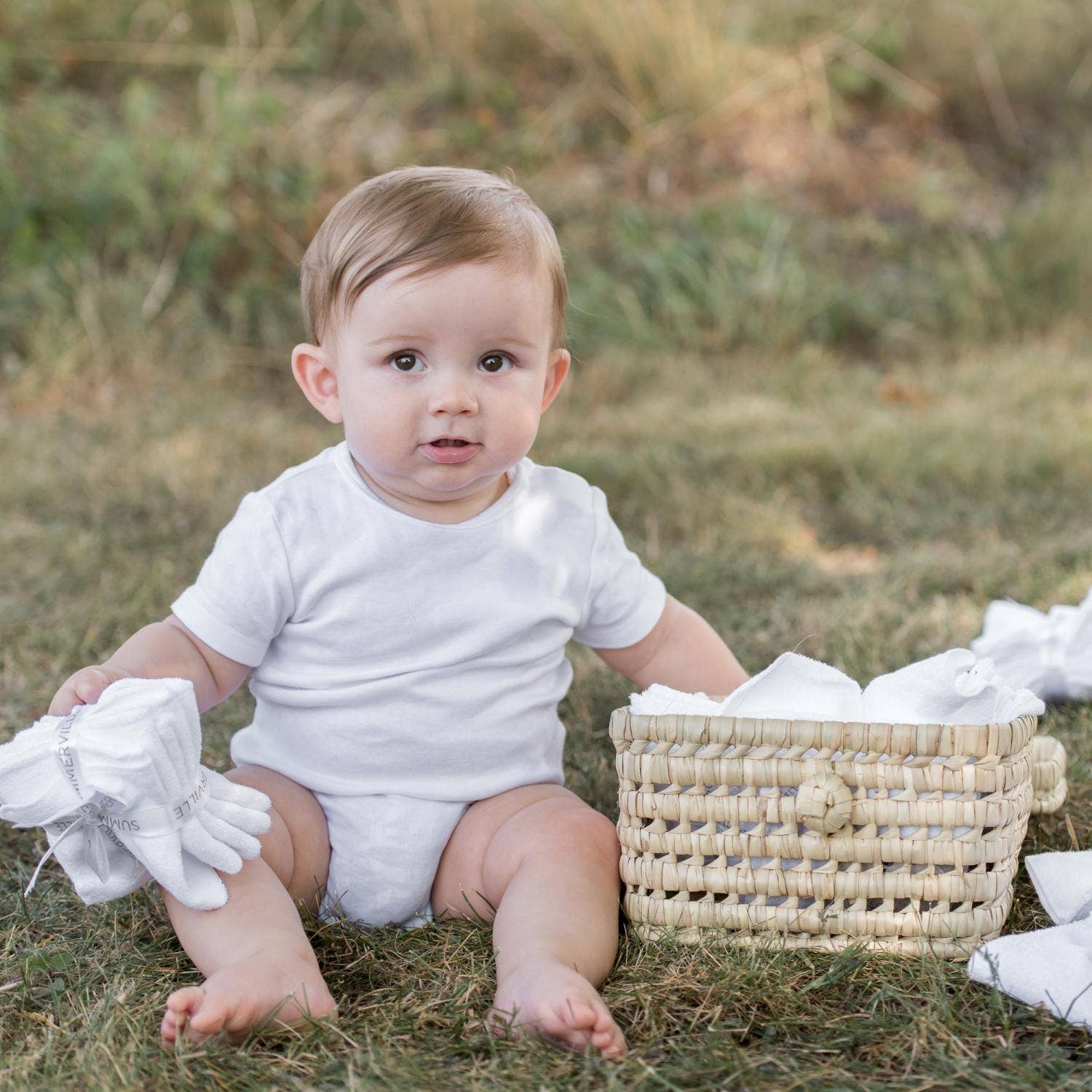 Summerville organic - Wholesale Wash Cloth - Kids & Baby - Organic Baby Wash Cloths White 5-pack2