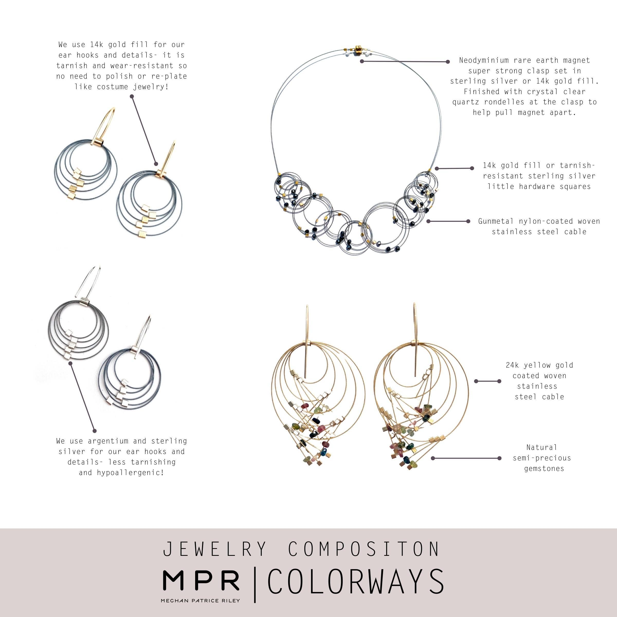 Meghan Patrice Riley – Colar de elos e correntes por atacado – Colar Flow de 18"18