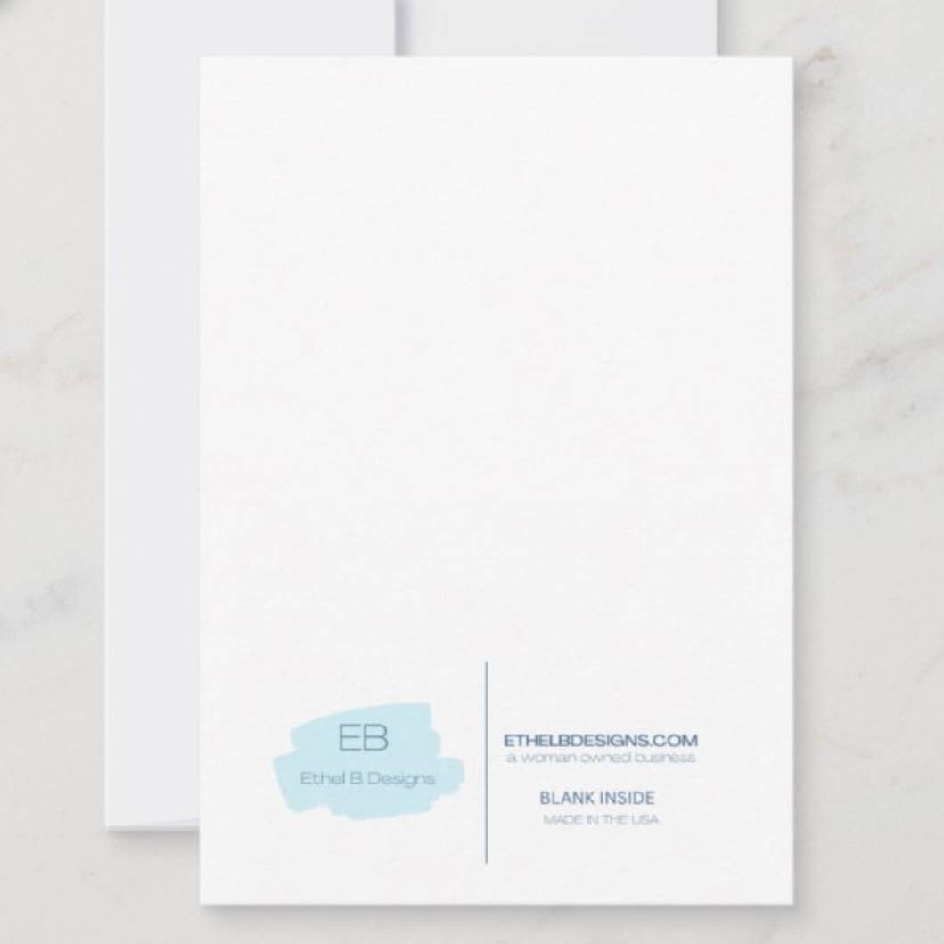 Ethel B Designs - Wholesale Thank You Card - A Little Note to Say Thanks1