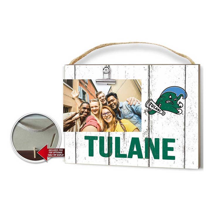 Clip It Photo Frame Tulane Green Wave for wholesale by KH Sports Fan