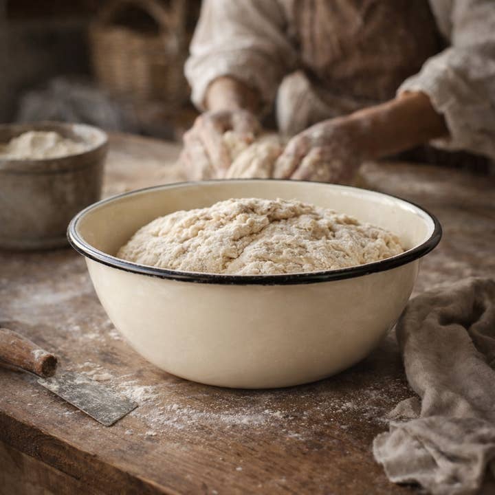 STP - Wholesale Bowl - Ivory Vintage Enamel Bowl