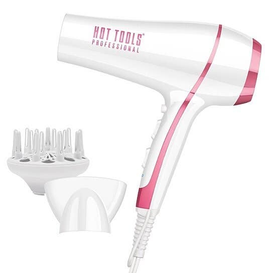 iTech361 - Vente Sèche-cheveux - Hot Tools Séchoir à cheveux ionique professionnel 1875W, rose1