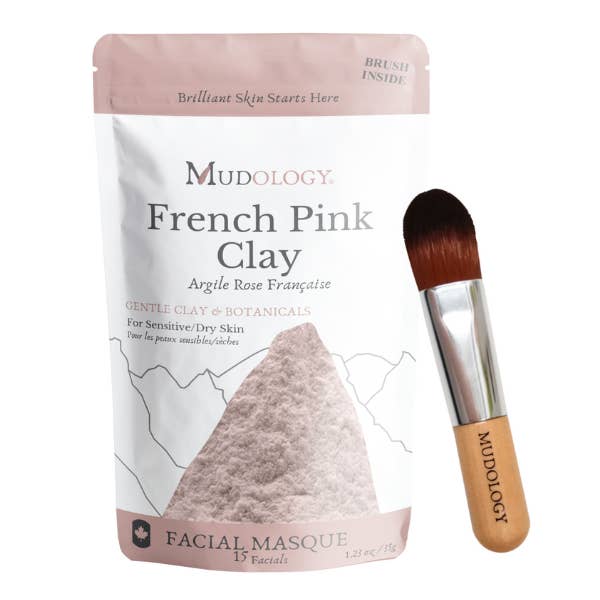 French Pink Clay Mask – Sensitive Skin | Made in Canada for wholesale by Mudology