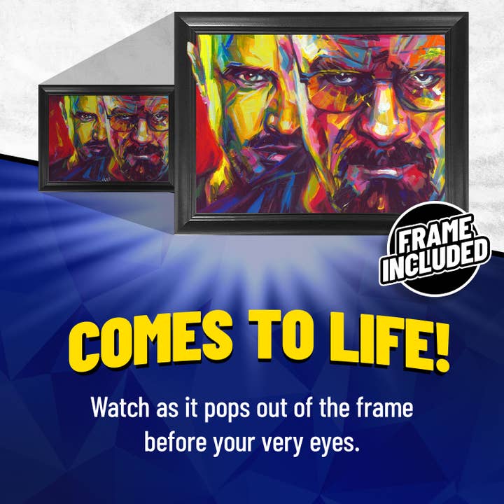 Lentics - Wholesale Poster - Breaking Bad Framed Poster Print 3D Lenticular Wall Art1