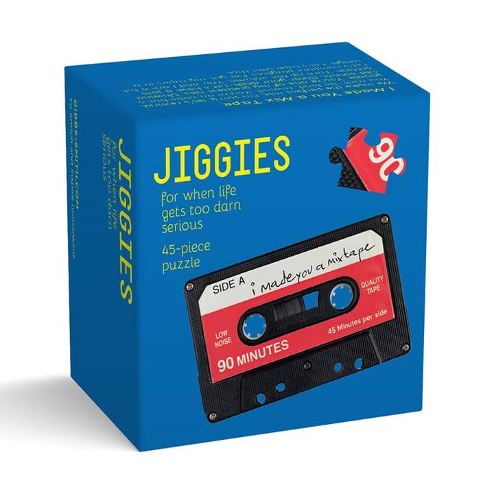 Cassette Tape Jiggie Puzzle 45 Piece for wholesale by Gibbs Smith