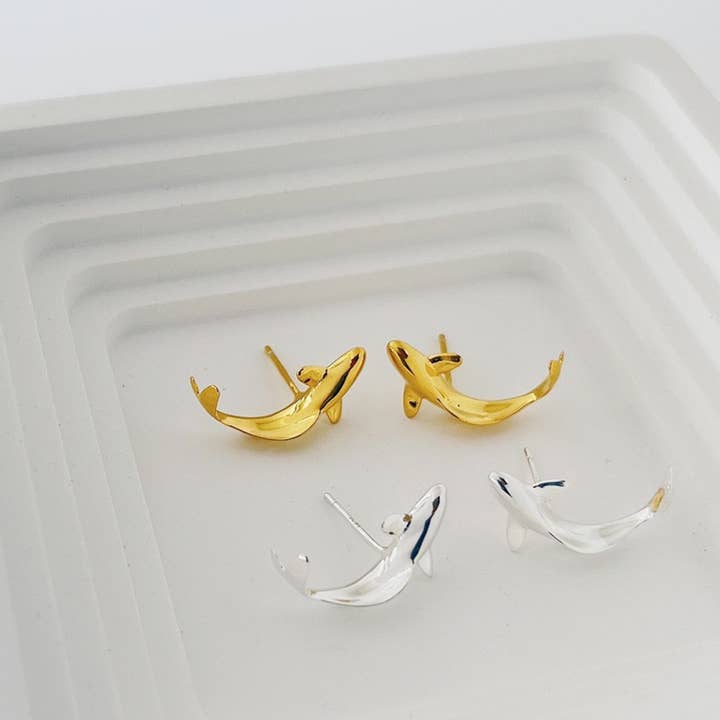 Joy Fish - Unique Wrap Around Earrings - One Pair for wholesale by LanLivia