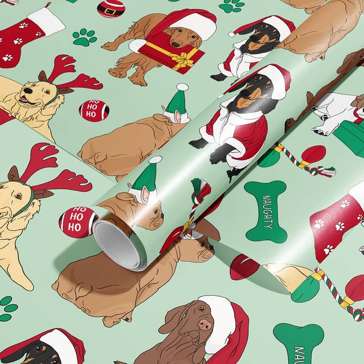 Sammy Gorin LLC - Wholesale Wrapping Paper Roll - Happy Howlidays Wrapping Paper