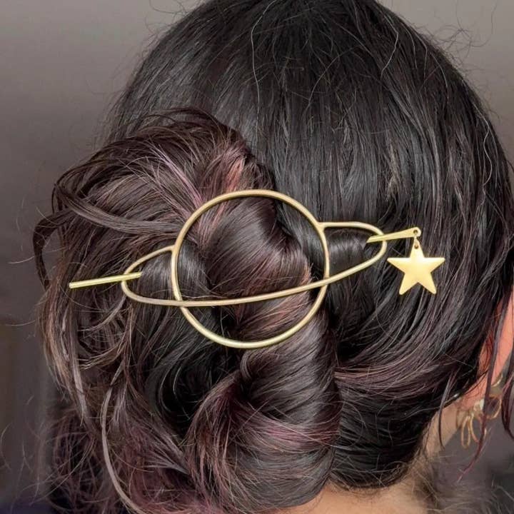 Saturn Hair Slide for wholesale by Rachel Pfeffer
