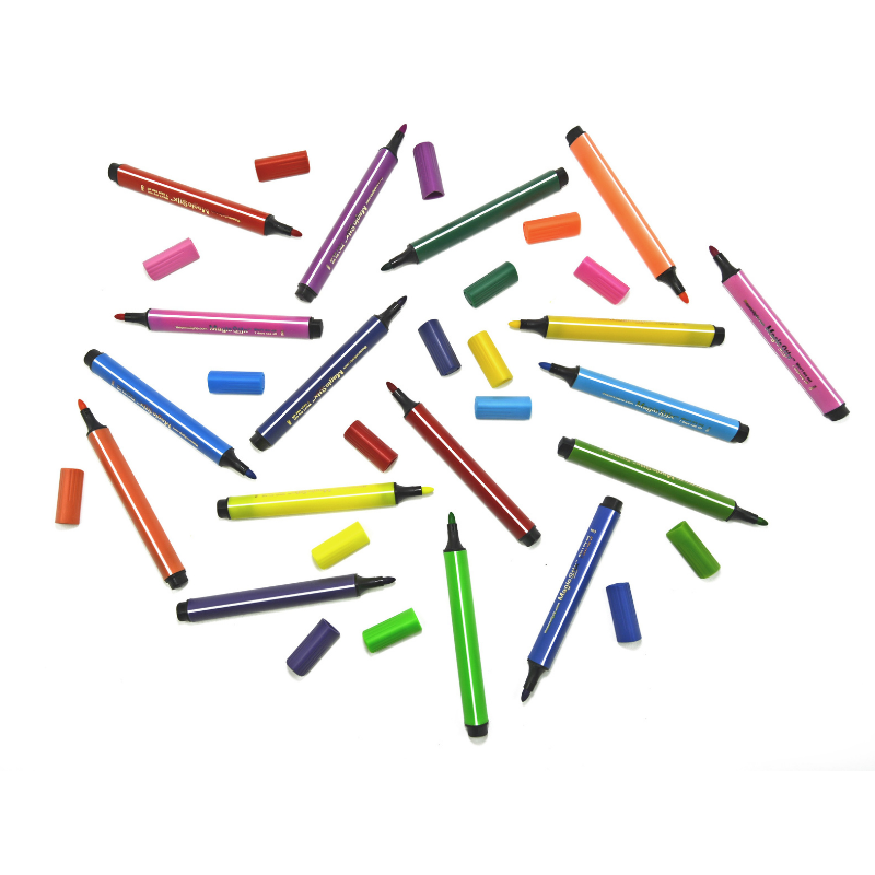 TPG Creations / The Pencil Grip - Wholesale Markers - Kids & Baby - Magic Tri Stix 12 Color - Cap Off for 7 Days TPG-3959