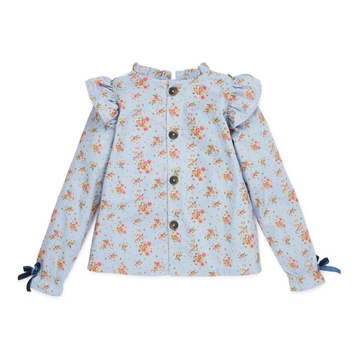 Floral Ruffle Blouse for wholesale by Byrne & Bittle