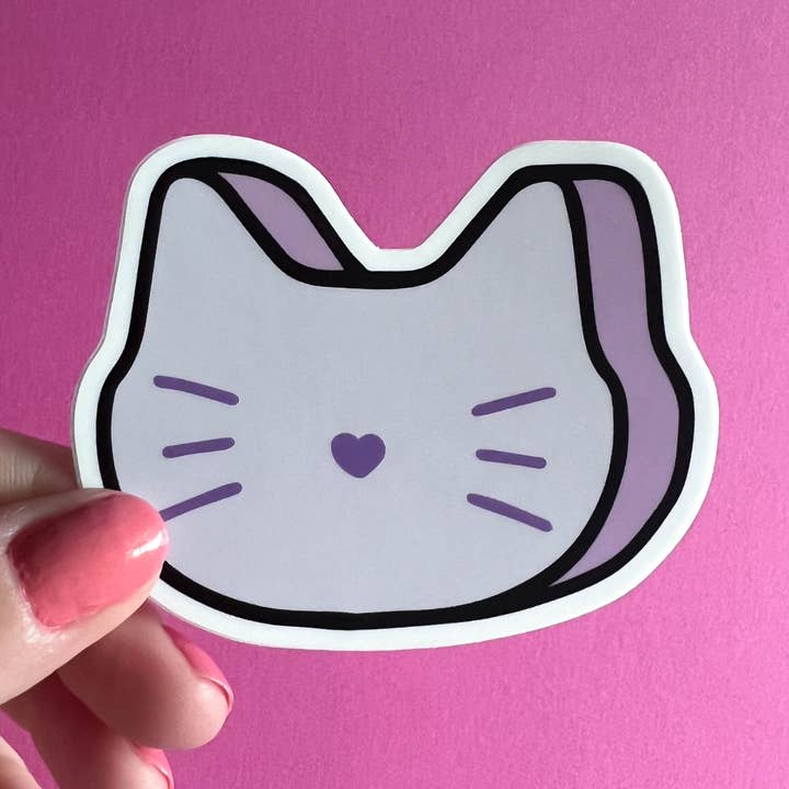 Pegatina de Gato de Malvavisco para venta al por mayor de hollymarshmallow