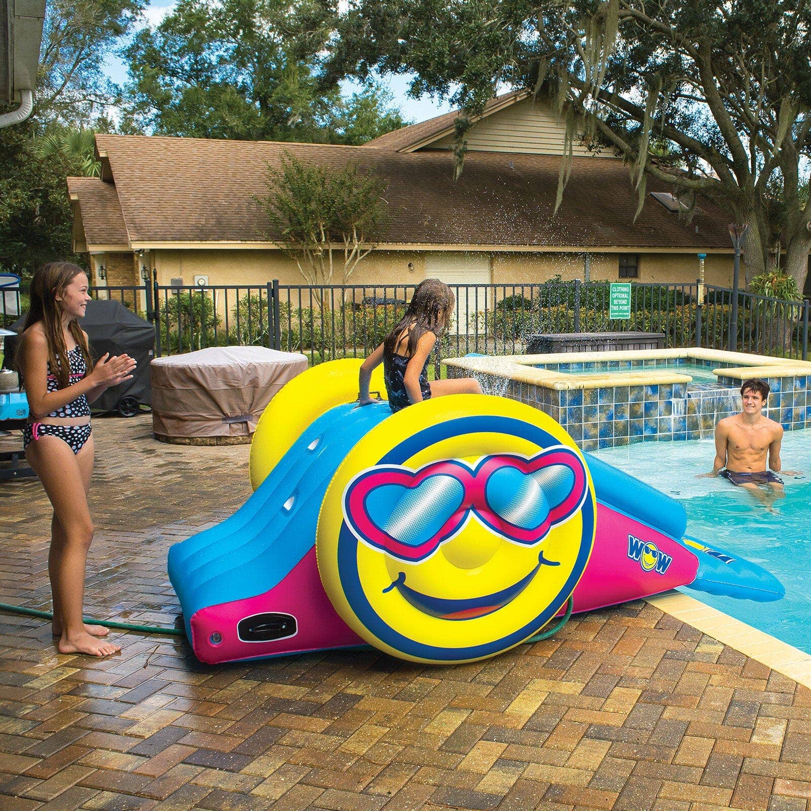 Wow Sports - Wholesale Inflatables - Fun Slide Pool Slide with Sprinkler10