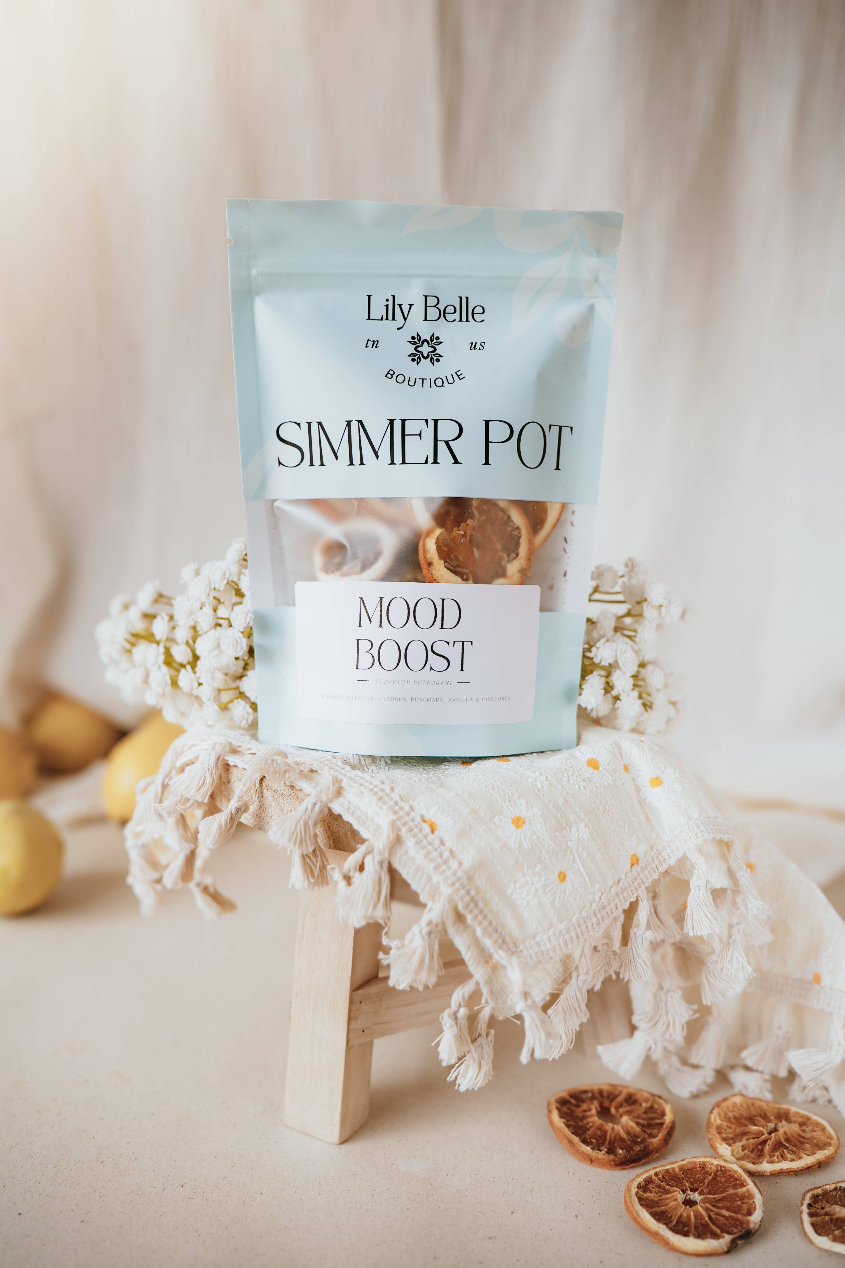 Lily Belle Boutique - Wholesale Potpourri - Mood Boost Simmer Pot | Lemon Orange Rosemary Vanilla