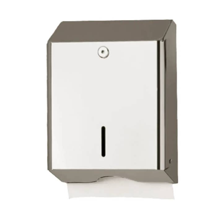 Bi-color paper dispenser in shiny stainless steel - Ruck for wholesale by My Podologie