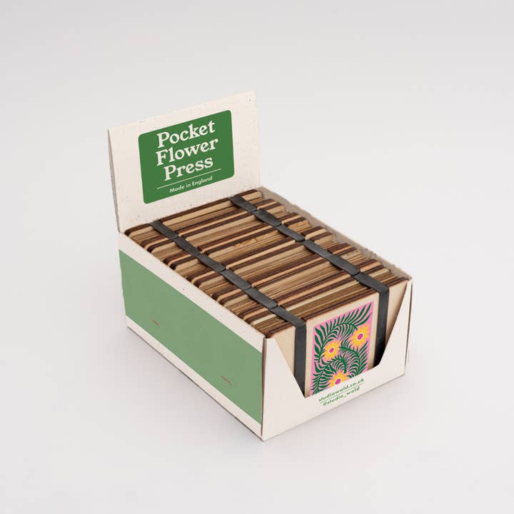 Studio Wald - UK Made - Wholesale DIY Craft Kit - Pocket Flower Press - Teasel2