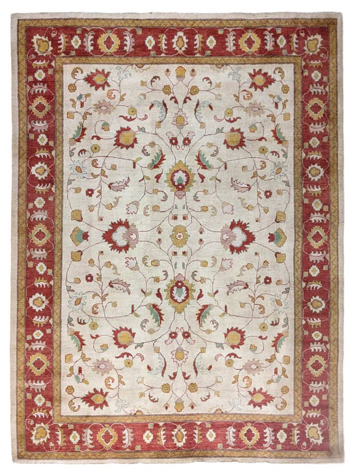 Farahan Ziegler Afghan Chobi Teppich - Größe: 359 × 246 cm für den Großhandel von Imaco Rugs