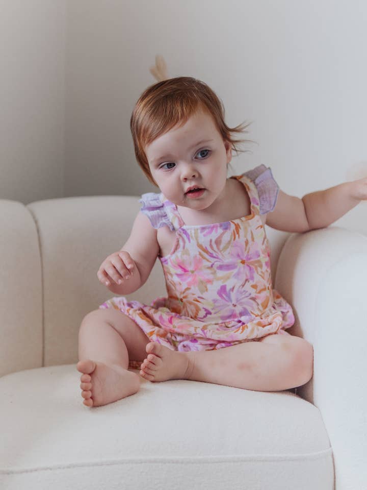 With Love for Kids - Wholesale Romper – Child - COTTON MUSLIN Frill Playsuit - KATIE1