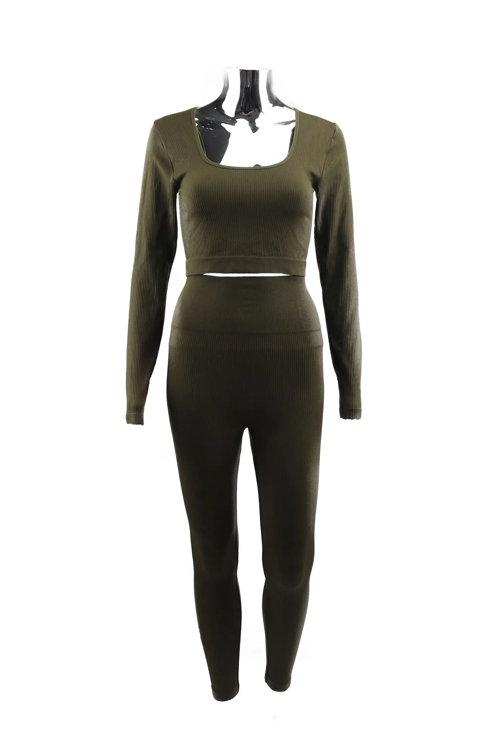 PHANIE MODE - Wholesale Sportset - Dames - Naadloze stretch top en legging set Pan-2271