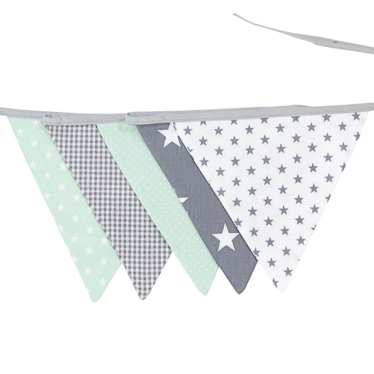 ULLENBOOM - Wholesale Banner - Kids & Baby - Mint Grey Nursery Banner1