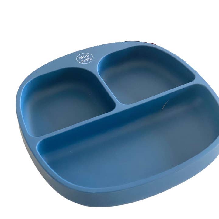 Cuddle Bug & Co - Wholesale Dinner plate – Kids & Baby - Mini & Me Divider Plate Blueberry2