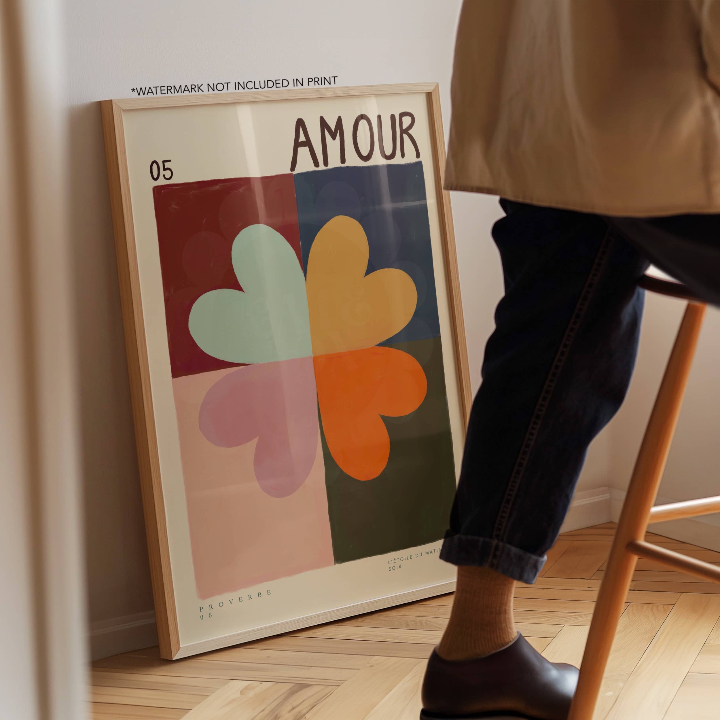 Kate Fox Design - Wholesale Art Print - Autumn Love, Art Print, Colourful Art, Fun Art, Home Decor0