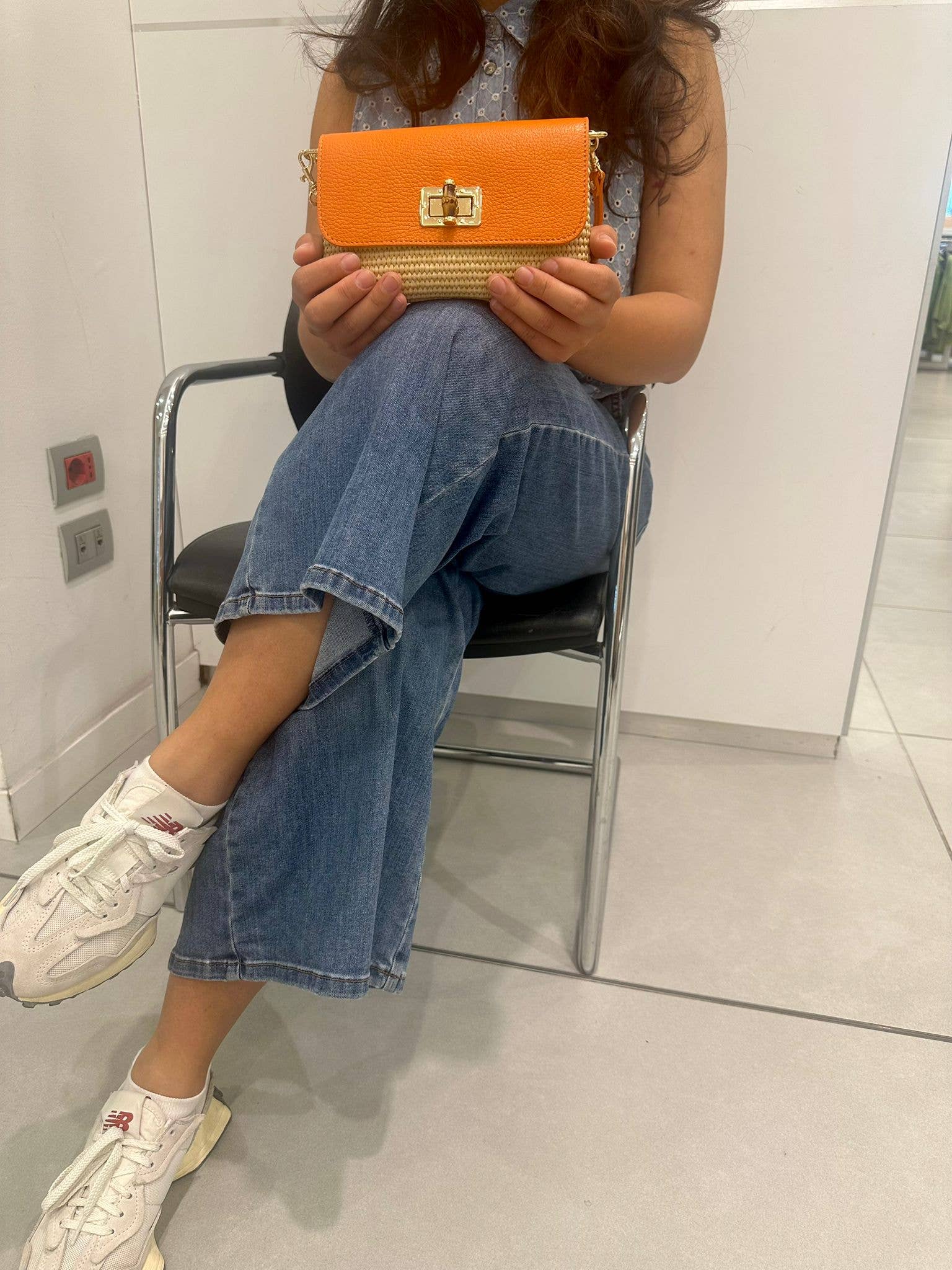 Zhade - Vente Accessoire de sac/sac à main – unisexe - VICKY - Sac en raphia et cuir10