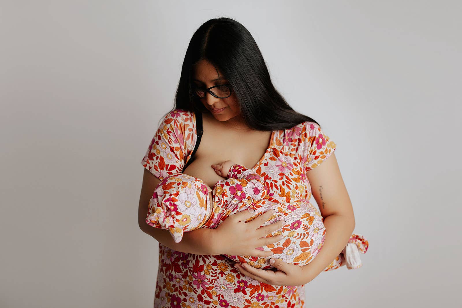 Three Little Tots - Wholesale Babygown - Baby - Wild Child Floral Hawaiian Knotted Gown3