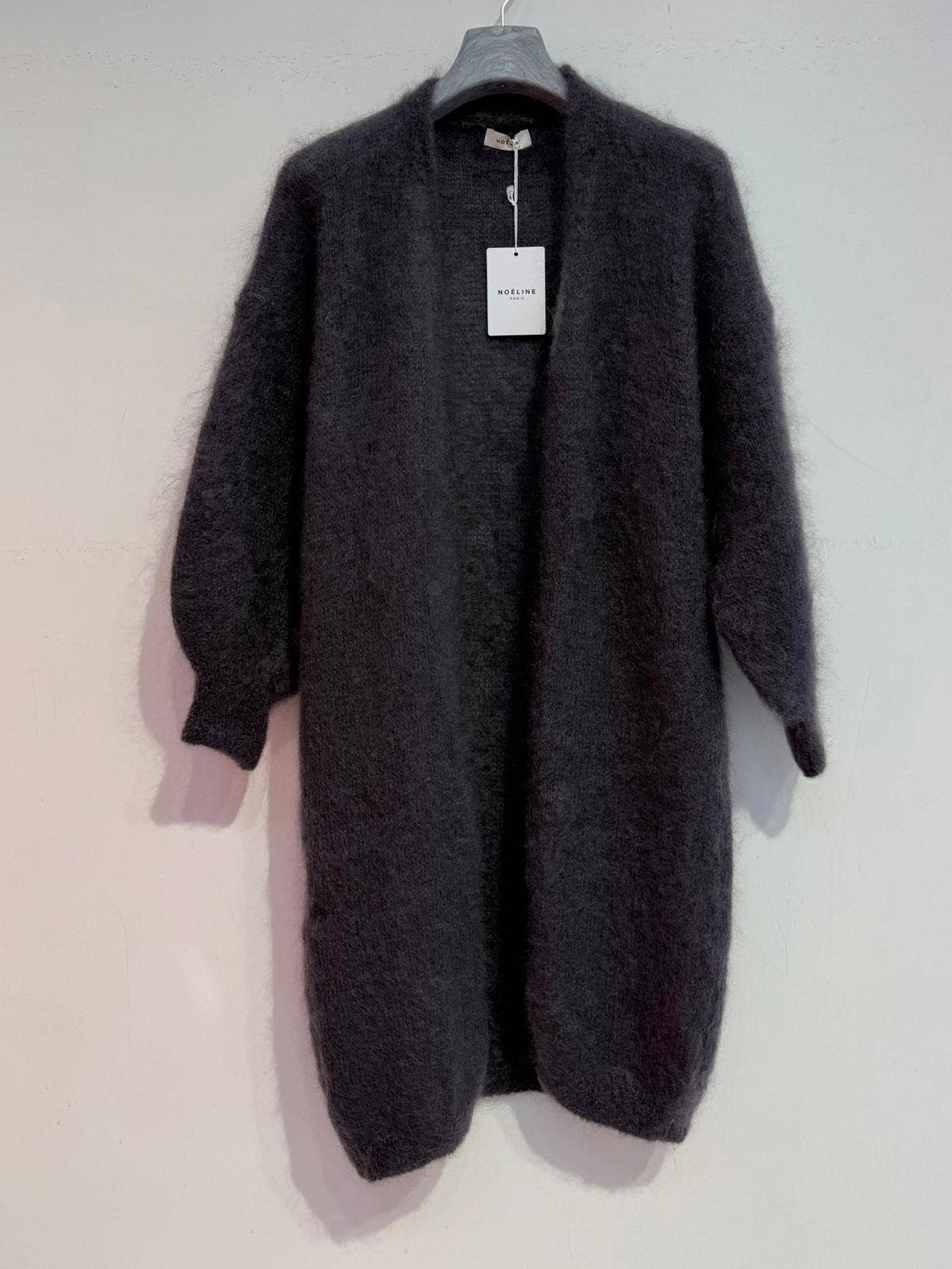 NOELINE – Großhandel Strickjacke – Damen – Lange Weste aus 80% Kid-Mohair 19401