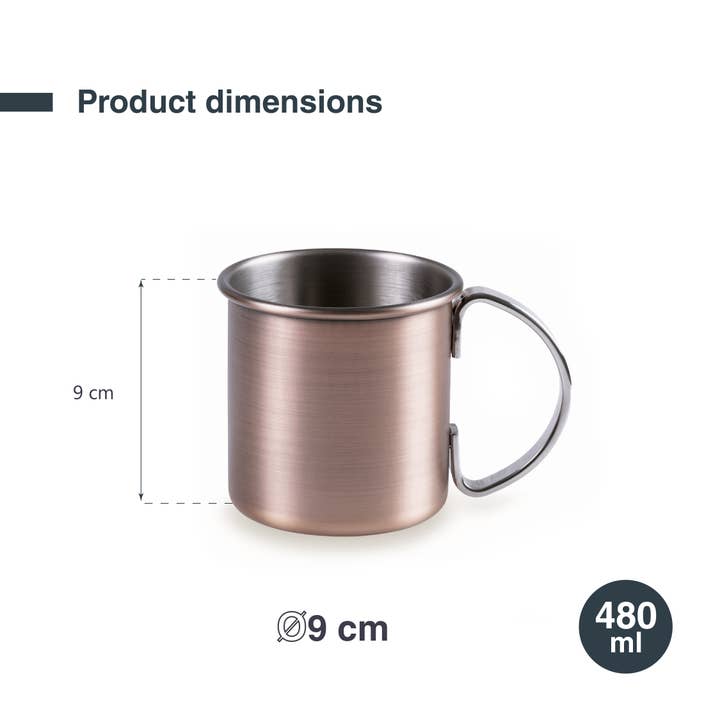 LACOR MENAJE PROFESIONAL S.L. - Vente Verres à cocktail/alcool - Tasse Moscow Mule 480 ml2