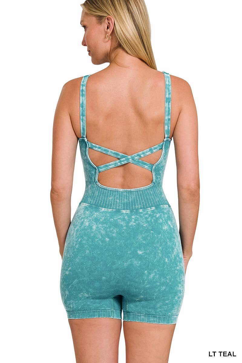 Vanilla Monkey - Wholesale Romper - Women's - Washed Sports Romper8