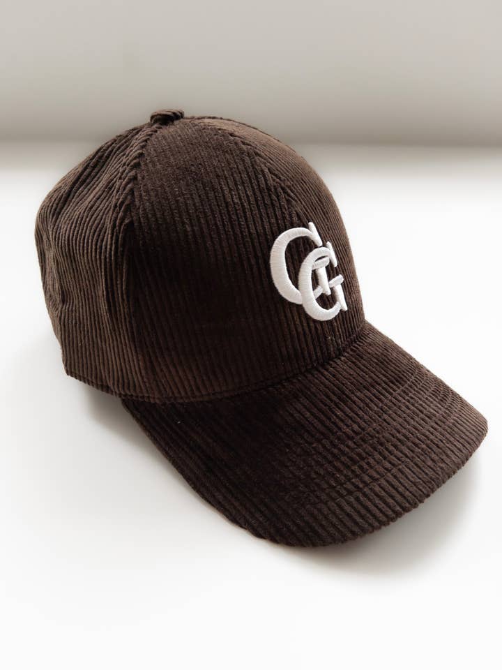 GG Baseball Cap – Mocha (Corduroy) for wholesale by GIGI’S USA