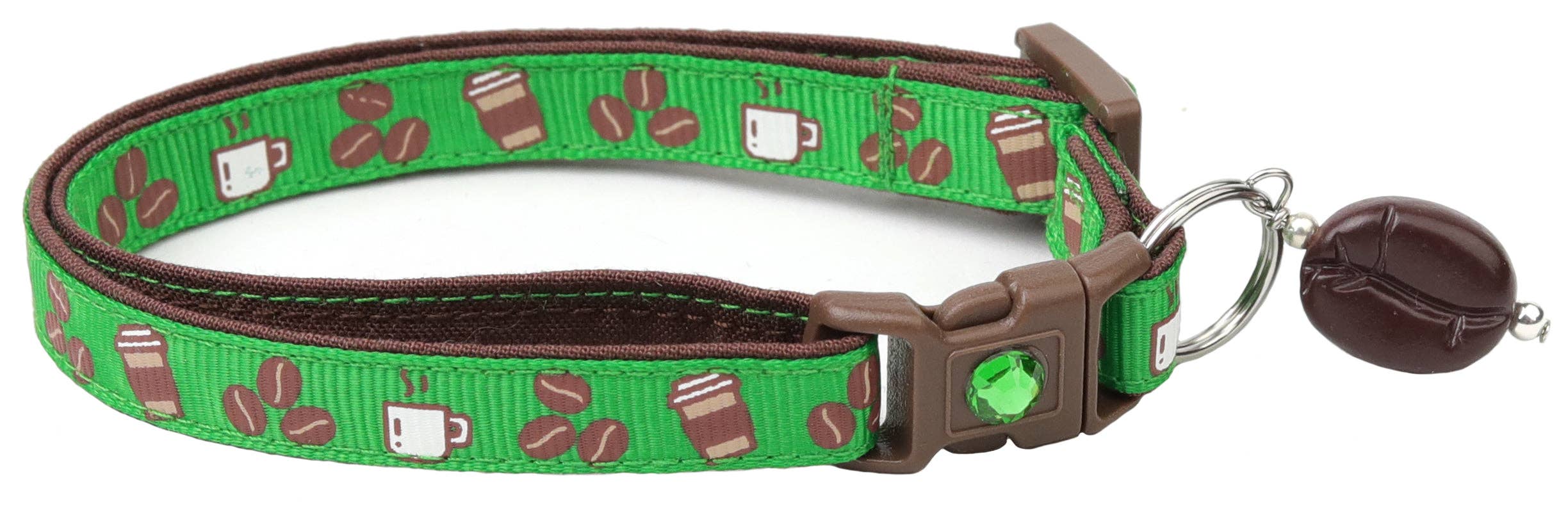 From Pugs to Persians Pet Accessories, LLC - Wholesale Pet Collar - Cat - Coffee Beans Breakaway Cat Collar55