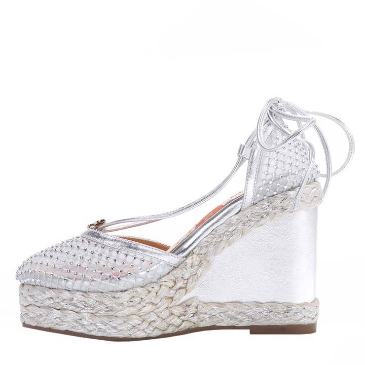 Nicole Lee USA – wholesale Skor med kilklack - Dam – MAYA WRAP ESPADRILLE KILKLACKSANDAL10