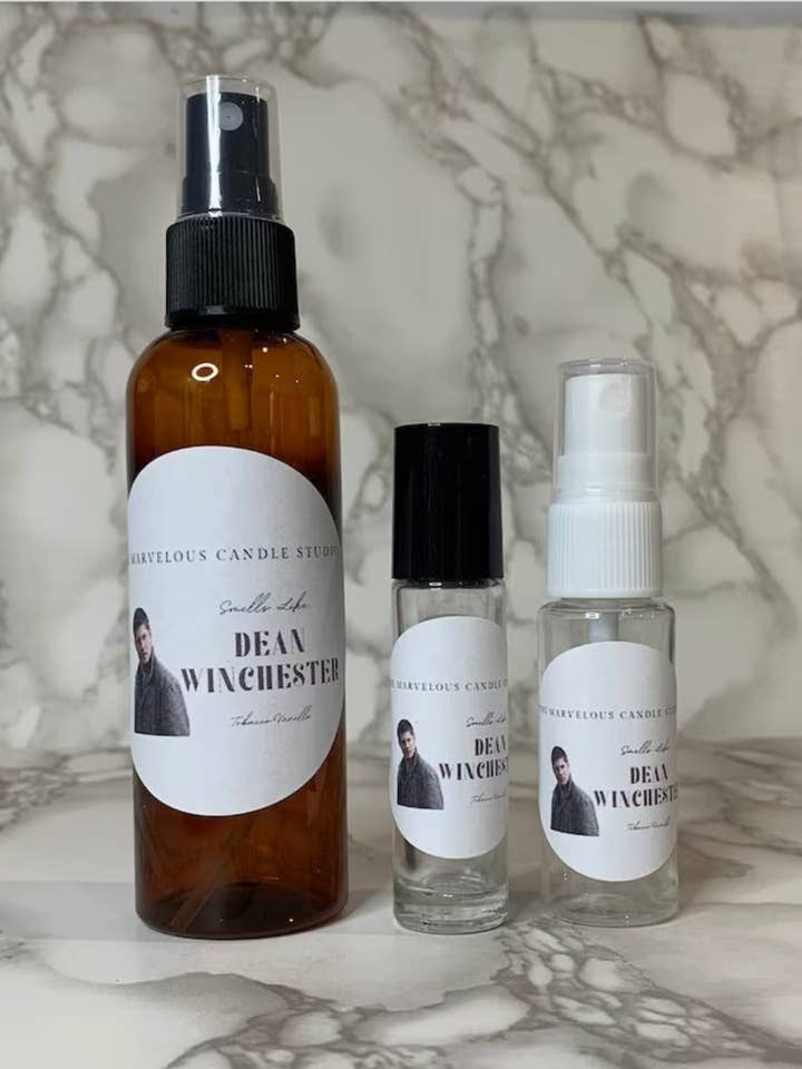 Dean Winchester Perfume And Room Sprays for wholesale by Marvelous Candle Studio