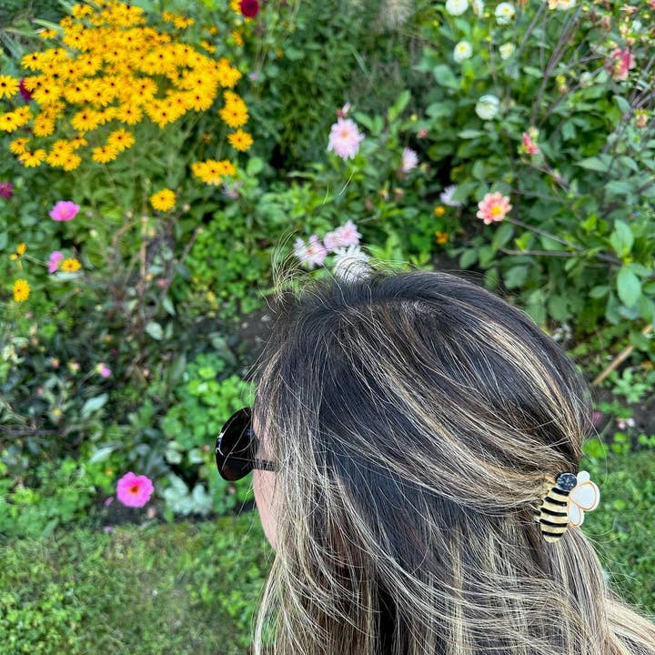 Solar Eclipse – Großhandel Haarclip – Damen – Handbemalter Mini-Haarclip in Bienen-Klaue | Umweltfreundlich3