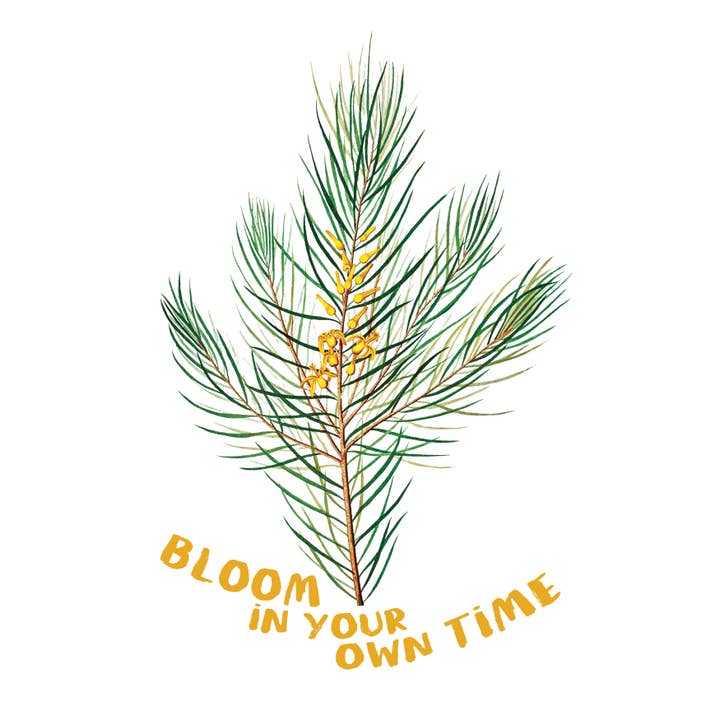 Bloom in your own Time - Vintage Card on Seed Paper for wholesale by Lara Coutihno