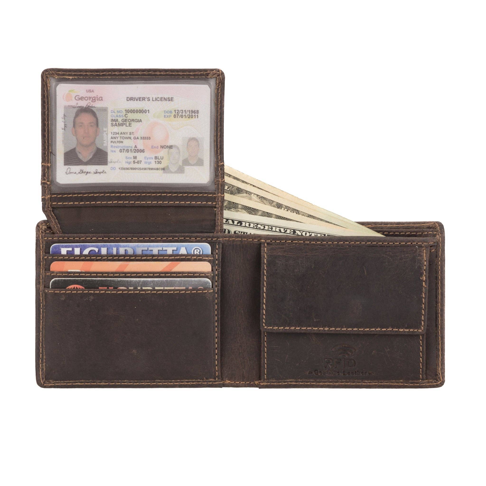 Minori Leather - Wholesale Wallet - Men's - Charlie Leather Wallet – Men – Brown2
