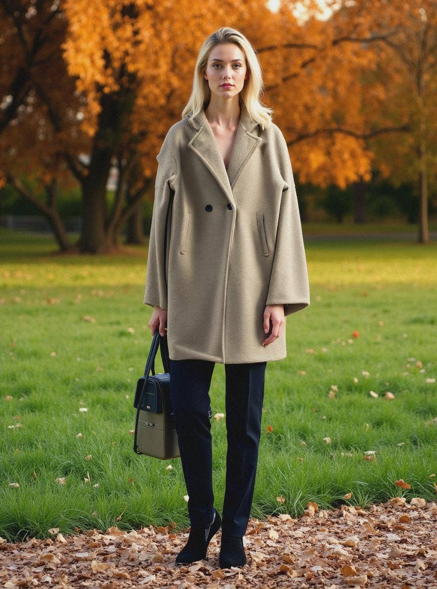 Kurt Muller – wholesale Coat – Women’s – Soft Touch Lined Coat with Detachable Leopard Ruffle Brooch5