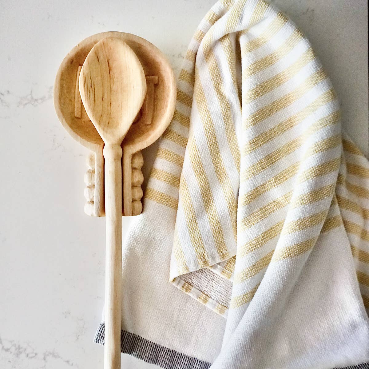 Azizi Life - Wholesale Kitchen Spoon - Hand Carved Wooden Spoon – Quinn Small Scoop9