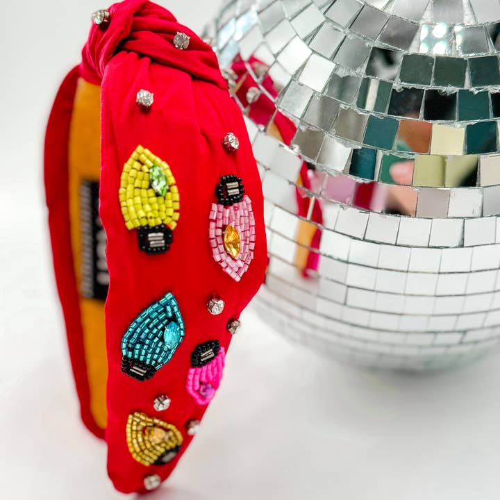 Bash - Wholesale Fashion Headband - Women's - Christmas Headband, Christmas Accessories, Beaded Headband