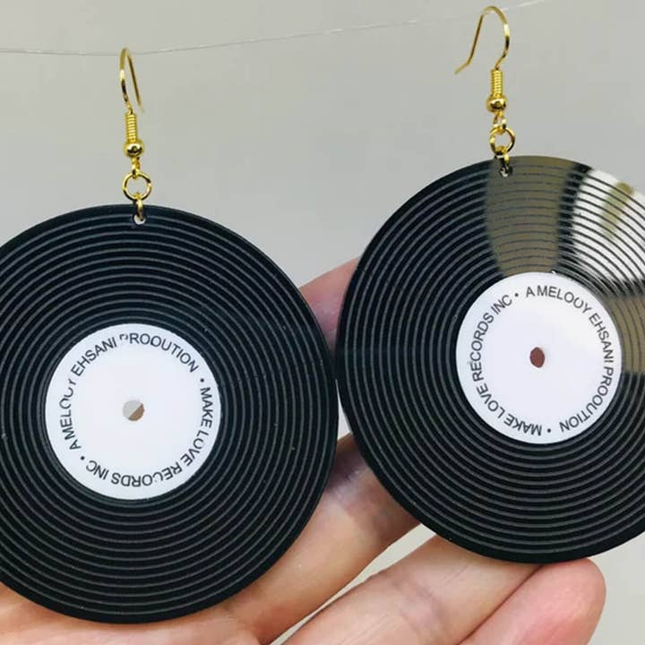 Ashlen - Wholesale Dangle Earrings - VINYL EARRINGS (PAIR)