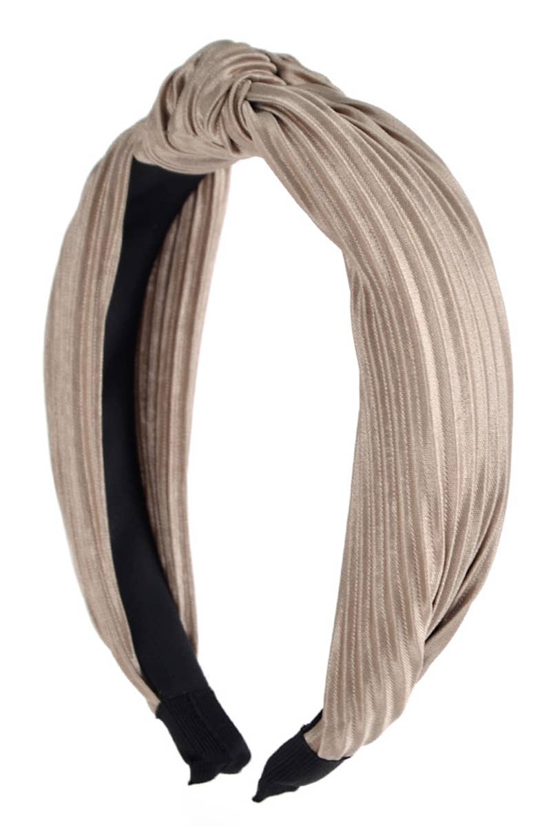 Selini New York - Wholesale Fashion Headband - Women's - Pleated Solid "C" Shaped Head Band10