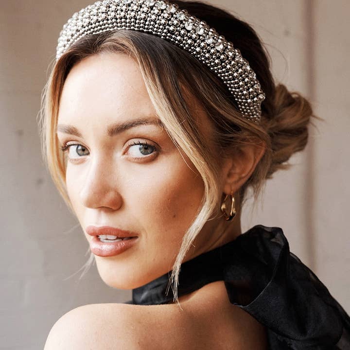 Angels Whisper Accessories – wholesale Fashion headband – women's – Jodie Beaded Embellished Headband
