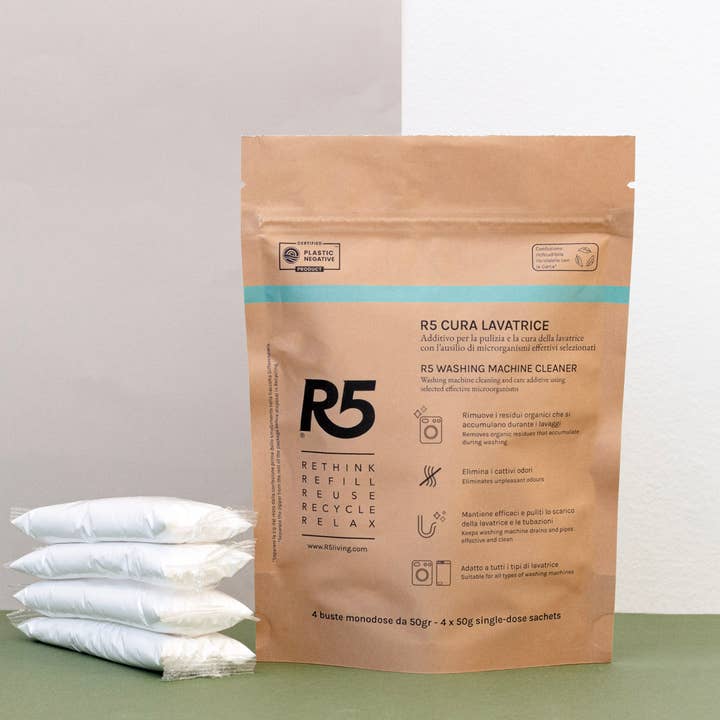 R5 - Vendita all'ingrosso Detersivi per bucato in polvere/capsule - R5 Cura Lavatrice - additivo per la pulizia della lavatrice