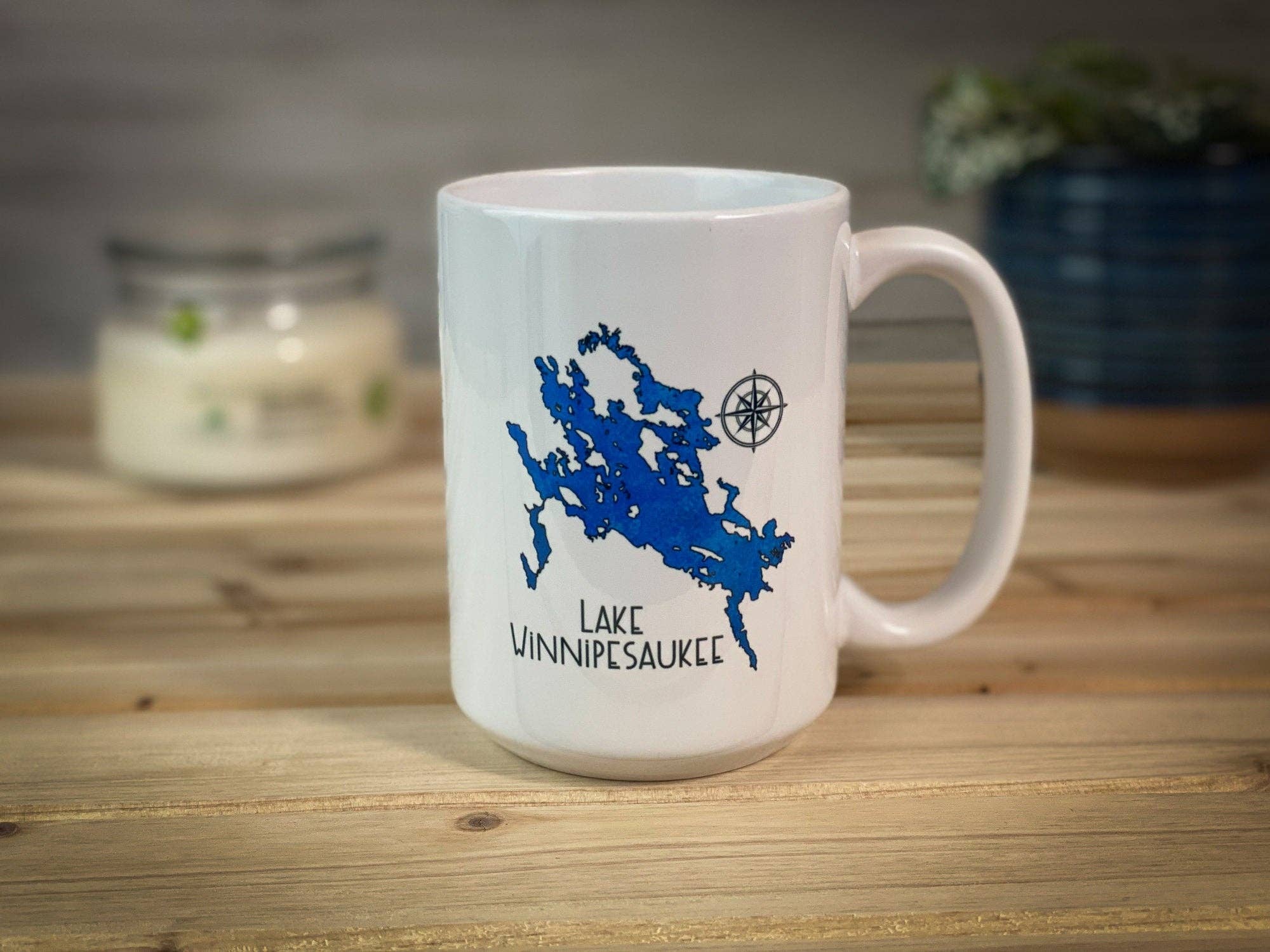 Adirondack Etching LLC - Wholesale Coffee Mug - Lake Outline - Ceramic Mug -  15oz Capacity6