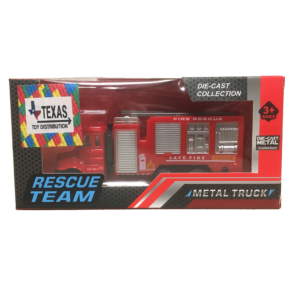 Texas Toy Distribution - Vendita all'ingrosso Macchinetta/camioncino giocattolo - Bambini  - Veicoli antincendio pressofusi in scatola da collezione, 3 stili2